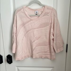 Cabi Pink Knit Sweater